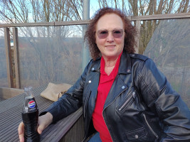 Bikerfreunde am Ball