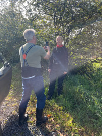 Waffeln, Eis und heiße Kirschen