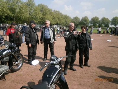 Tour am 1. Mai nach Dom Esch zur Oldtimer Motorrad Rallye