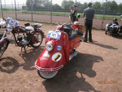 Tour am 1. Mai nach Dom Esch zur Oldtimer Motorrad Rallye