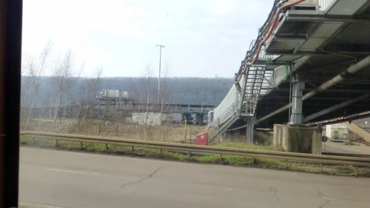 Sambafahrt durch das RWE Gelände