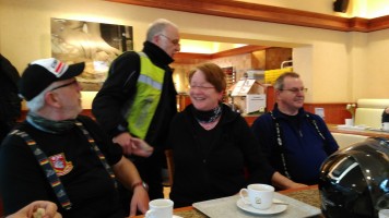 Bikergottesdienst mit Segnung der Maschinen und Fahrer/innen. Anschließend eine kleine Tour zur Schriefersmühle, zu Elly