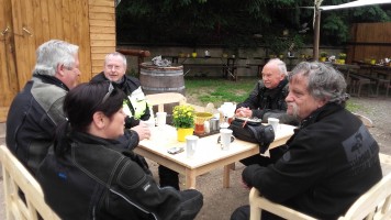 Kaffee trinken auf Burg Satzvey