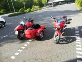 Fahrt zur Motorrad Veteranen Rallye in Dom Esch
